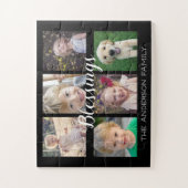 GezinsfotoCollage Blessenaars Legpuzzel (Verticaal)