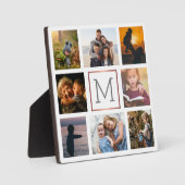 Gezinsfotocollage monogram fotoplaat (Voorkant)