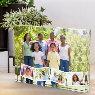 Gezinsfotocollage w. Zigzag Photo Strip Fotoblokken