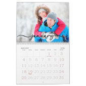Gezinsfotokalender, bewerkbare aangepaste agenda kalender (Jan 2026)