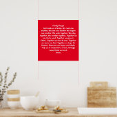 Gezinsgebed Poster (Keuken)