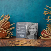 Gezinsherdenking | Fotoherdenking Fotoplaat (Zijkant)