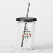 Gezinshereniger Cowboy Big Steaks Acryl Tumbler Acryl Drinkbeker (Achterkant)
