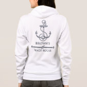 gezinshereniger Nautische anker Hoodie (Achterkant)