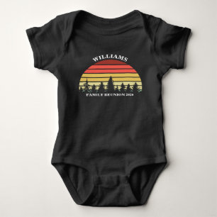 Gezinshereniging Aangepaste Camping Trip Sunset Fo Romper