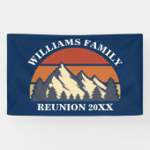 Gezinshereniging Aangepaste Natuur - Sunset Party Spandoek (Horizontaal)