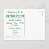 Gezinshereniging Aankondigingskaart (Achterkant)