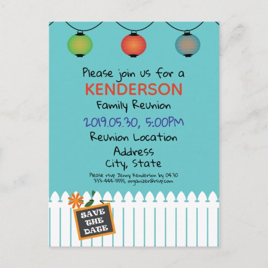 Gezinshereniging Aankondigingskaart (Voorkant)