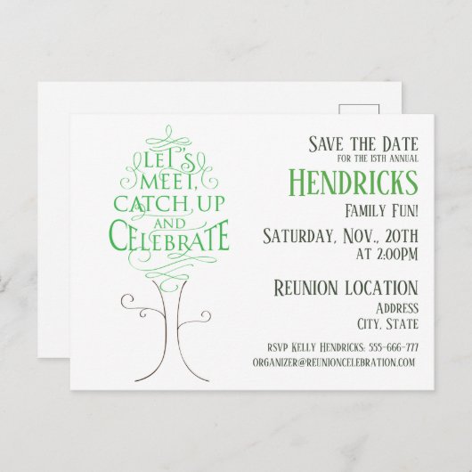 Gezinshereniging Briefkaart (Voorkant / Achterkant)