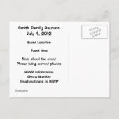 Gezinshereniging Briefkaart (Achterkant)