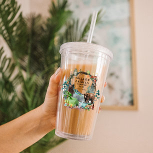 Gezinshereniging Camping Road Trip Personated Acryl Drinkbeker