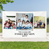 Gezinshereniging Fotocollage grote aangepaste bann Spandoek (Buitenkant)