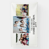 Gezinshereniging Fotocollage grote aangepaste bann Spandoek (Verticaal)