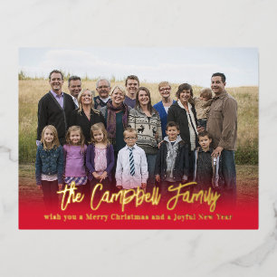 Gezinshereniging gezinshereniging Folie Holiday Br Feestdagen Briefkaart
