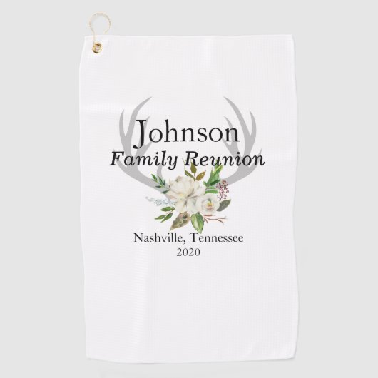 Gezinshereniging Golfhanddoek (Voorkant)