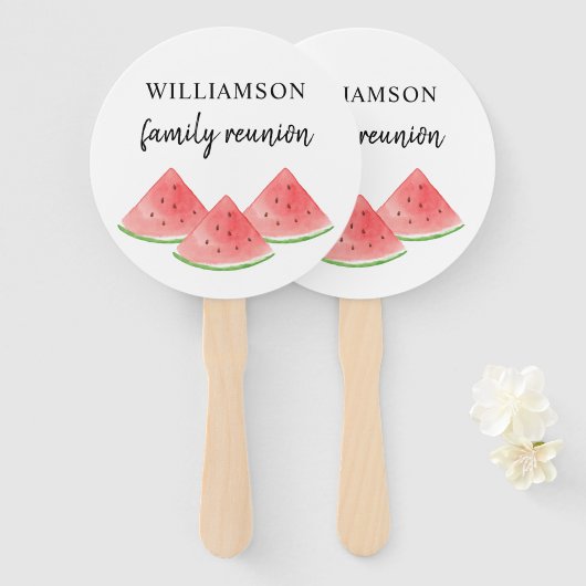 Gezinshereniging Handwaaier (Voorkant en achterkant)