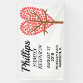 Gezinshereniging - Heart Tree Spandoek (Verticaal)