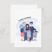 gezinshereniging het leven begint met liefde en ei kaart (Voorkant / Achterkant)