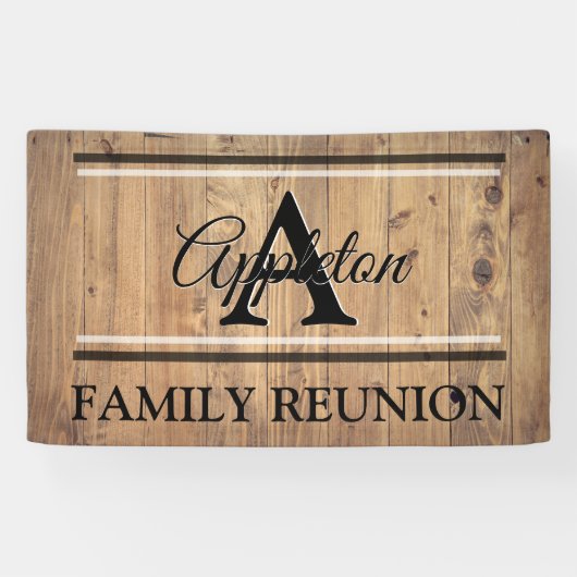 Gezinshereniging Ideeën Ontwerp Sjabloon Oak Banne Spandoek (Horizontaal)