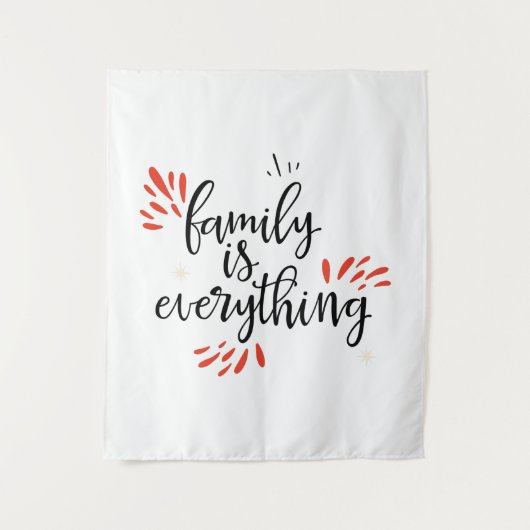 gezinshereniging is alles wandkleed (Voorkant)