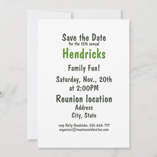 Gezinshereniging Kaart (Achterkant)