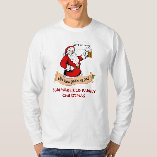 Gezinshereniging Kerstmis Funny Matching Pap T-shirt (Voorkant)