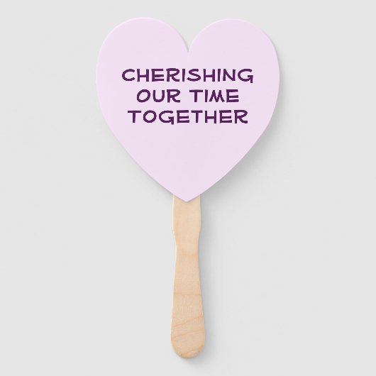 Gezinshereniging Modern kleurrijk Floral Paars Handwaaier (Achterkant)