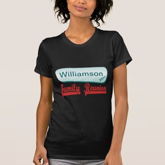 Gezinshereniging Modern Retro  Monogram T-shirt (Voorkant)