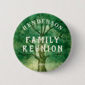 Gezinshereniging over familieboom ronde button 5,7 cm (Voorkant)