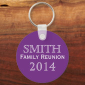 Gezinshereniging Paarse achtergrond Sleutelhanger (Voorkant)