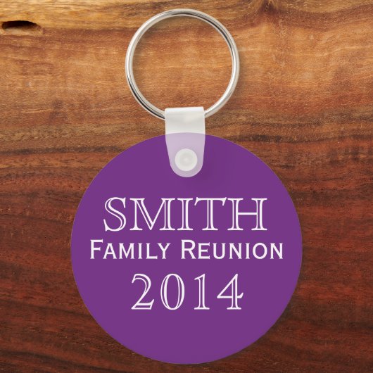 Gezinshereniging Paarse achtergrond Sleutelhanger (Voorkant)