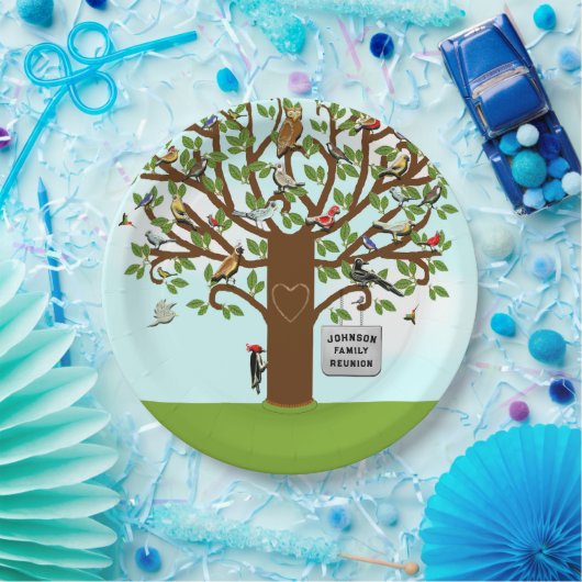 Gezinshereniging Papieren Bordje (Feest)