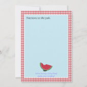 gezinshereniging Picnic Kaart (Achterkant)