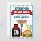 Gezinshereniging Picnic Uitnodigingen (Voorkant / Achterkant)