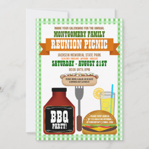 Gezinshereniging Picnic Uitnodigingen