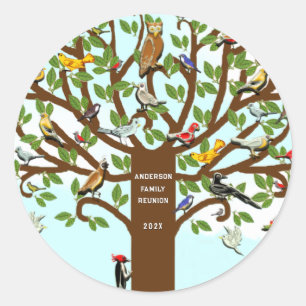 Gezinshereniging Ronde Sticker