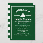 gezinshereniging | Rustic Pine Trees Lake House Kaart (Voorkant / Achterkant)