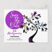 gezinshereniging sparen de datum Kunstboom Douane Aankondigingskaart (Voorkant)