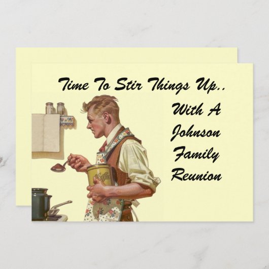 gezinshereniging stikt de dingen op uitnodiging (Voorkant / Achterkant)