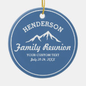 gezinshereniging Trip Cool Mountain Peaks Keramisch Ornament (Voorkant)