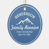 gezinshereniging Trip Cool Mountain Peaks Keramisch Ornament (Links)