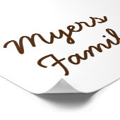 Gezinshereniging vingerafdrukstructuur (Matte) Poster (Hoek)