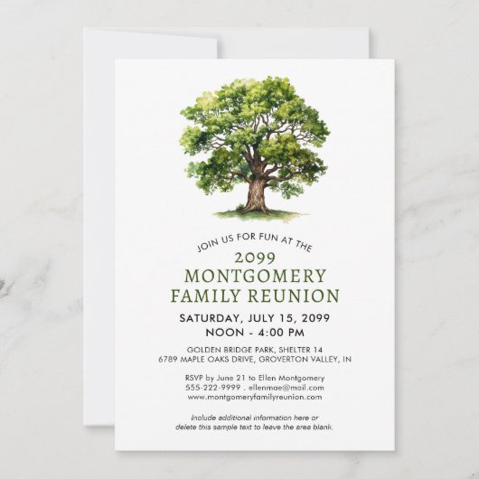 Gezinshereniging Waterverf gezinshiërarchie Kaart (Voorkant)