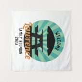 Gezinshereniging Welkomstteken Wandkleed (Voorkant (horizontaal))