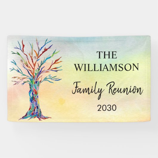 gezinsherenigingsbanner spandoek (Horizontaal)