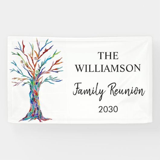 gezinsherenigingsbanner spandoek (Horizontaal)