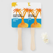 Gezinsherenigingszomervakantie Handwaaier (Voorkant en achterkant)