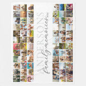 Gezinsherinneringen Gepersonaliseerde 72 Fotocolla Fleece Deken (Voorkant)