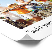 Gezinsherinneringen Gepersonaliseerde fotocollage Poster (Hoek)