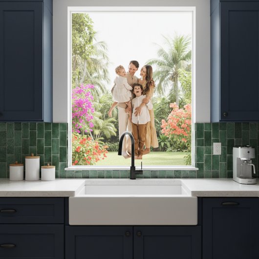 Gezinsherinneringen: persoonlijk fotovenster raamsticker